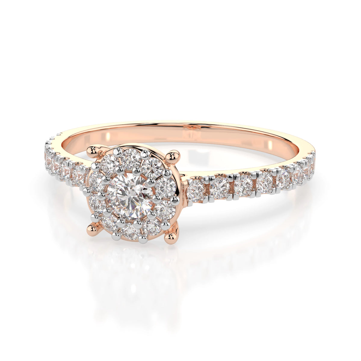 Solitaire Eternity Ring – Round Cut