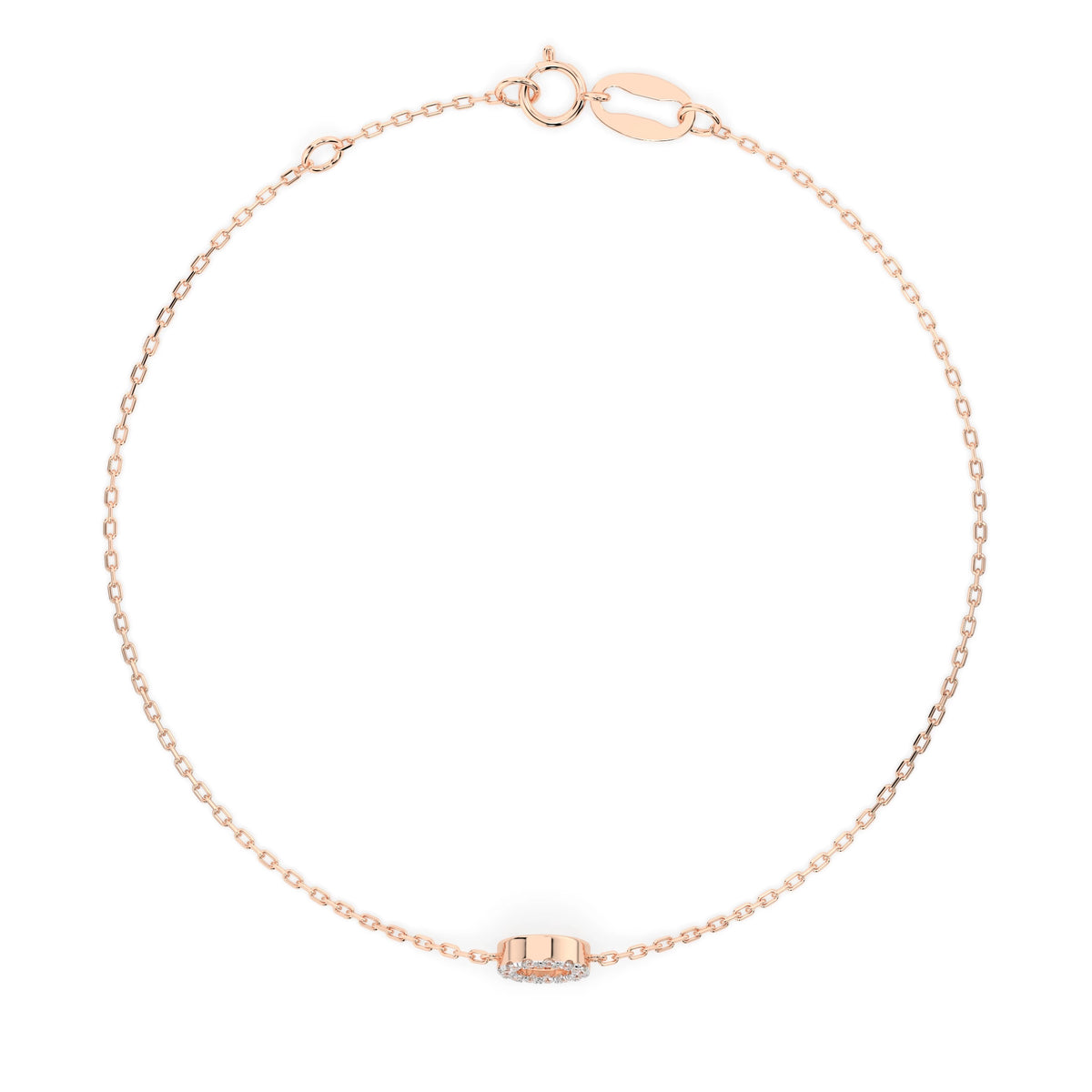 Minimalism Bracelet – Round Cut