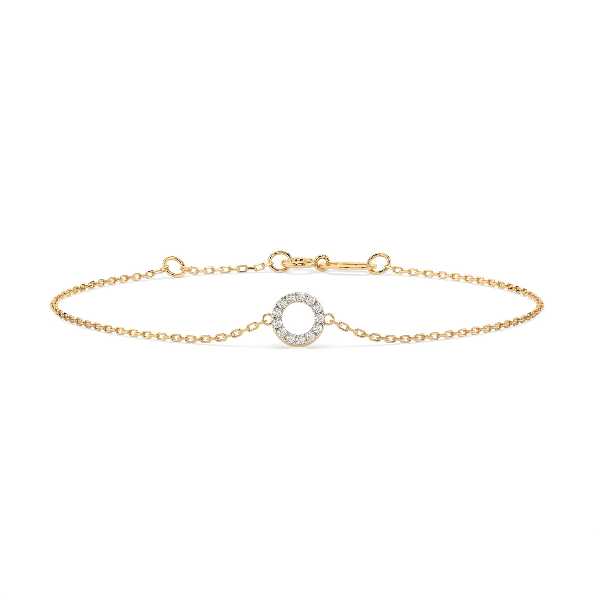 Sera Bracelet — Yellow Gold diamond chain bracelet