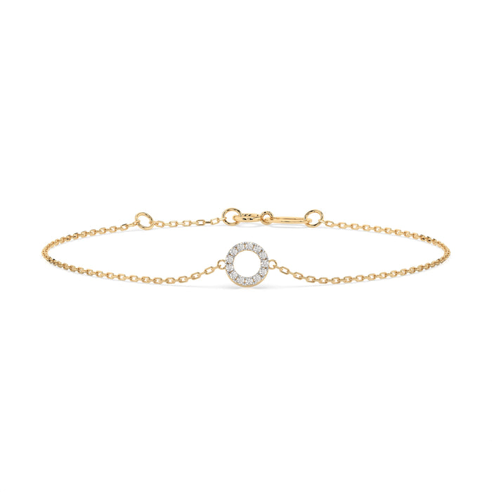 Sera Bracelet — Yellow Gold diamond chain bracelet
