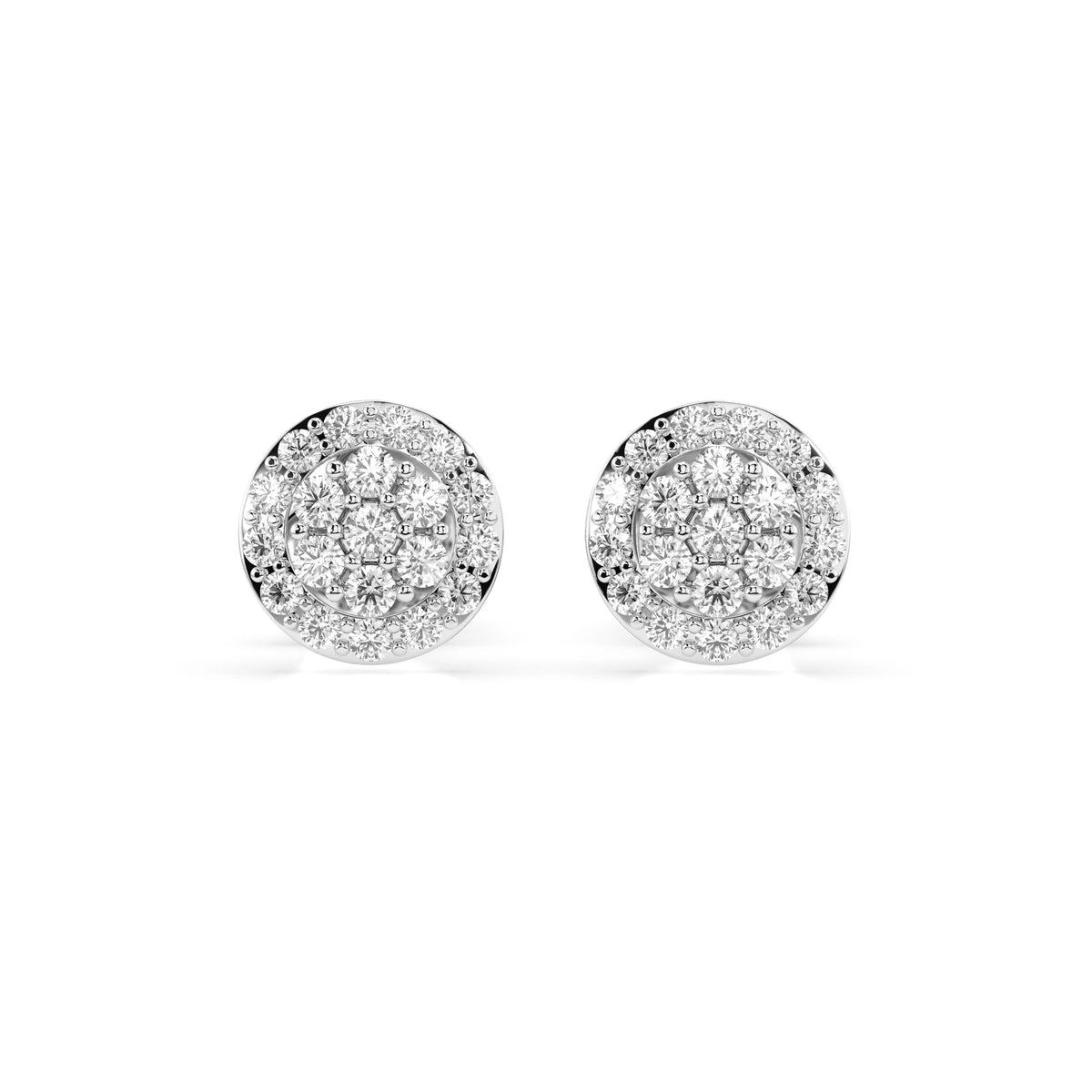 Illusion Earring – Round Cut
