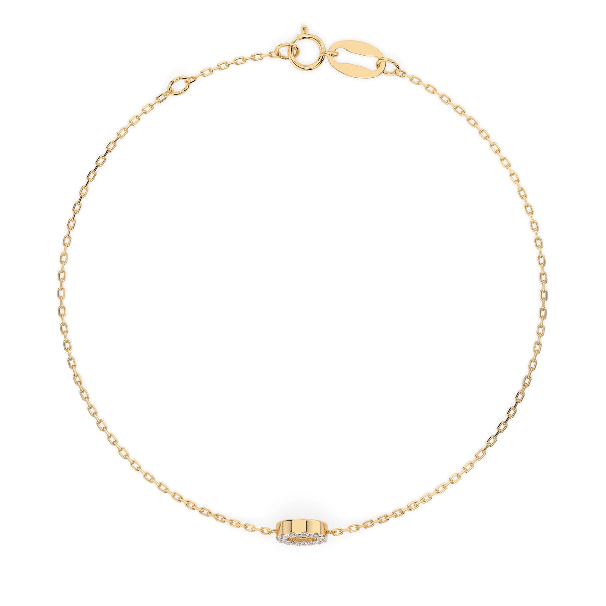 Minimalism Bracelet – Round Cut