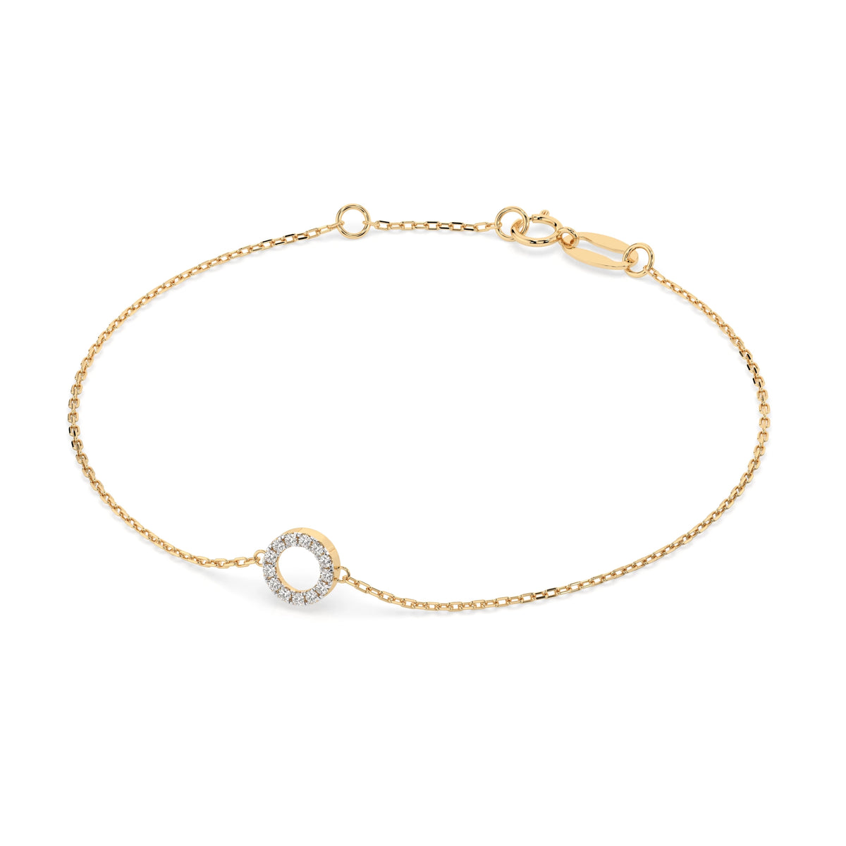 Minimalism Bracelet – Round Cut