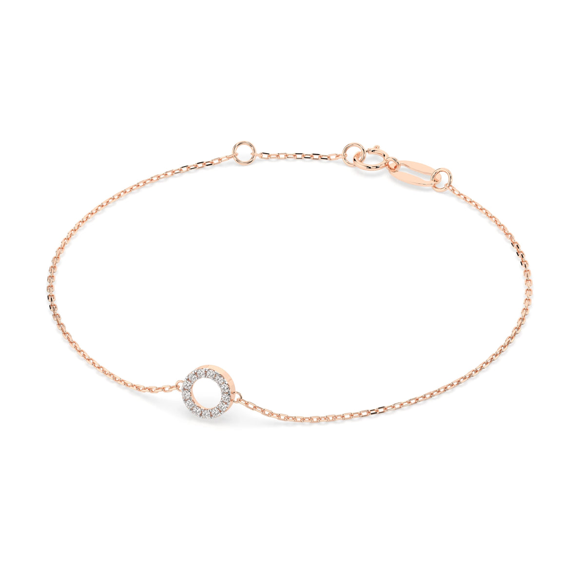 Sera Bracelet — Rose Gold diamond chain bracelet