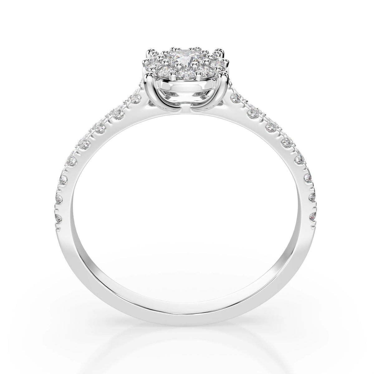 Solitaire Eternity Ring – Round Cut