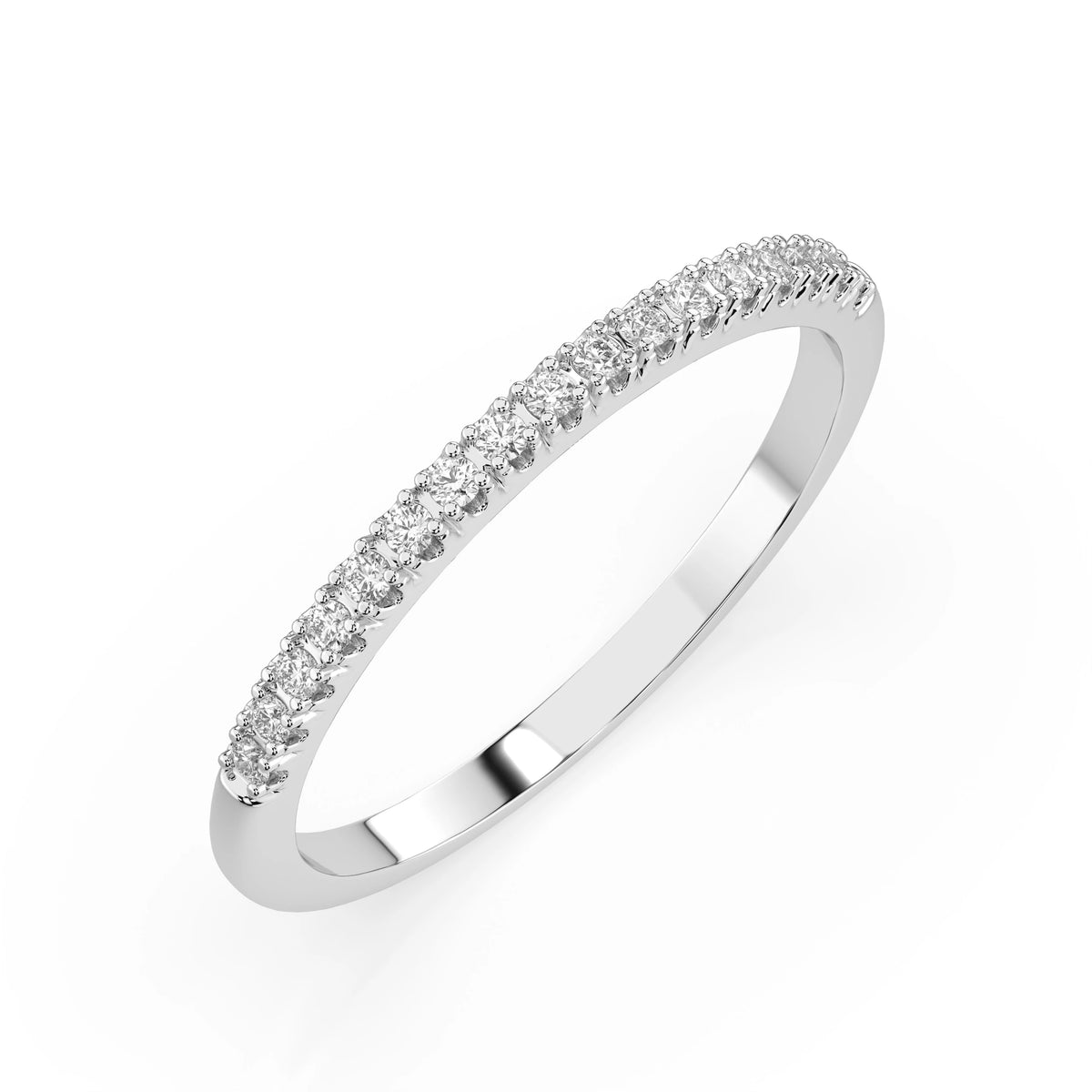 Linea Ring — White Gold diamond band ring