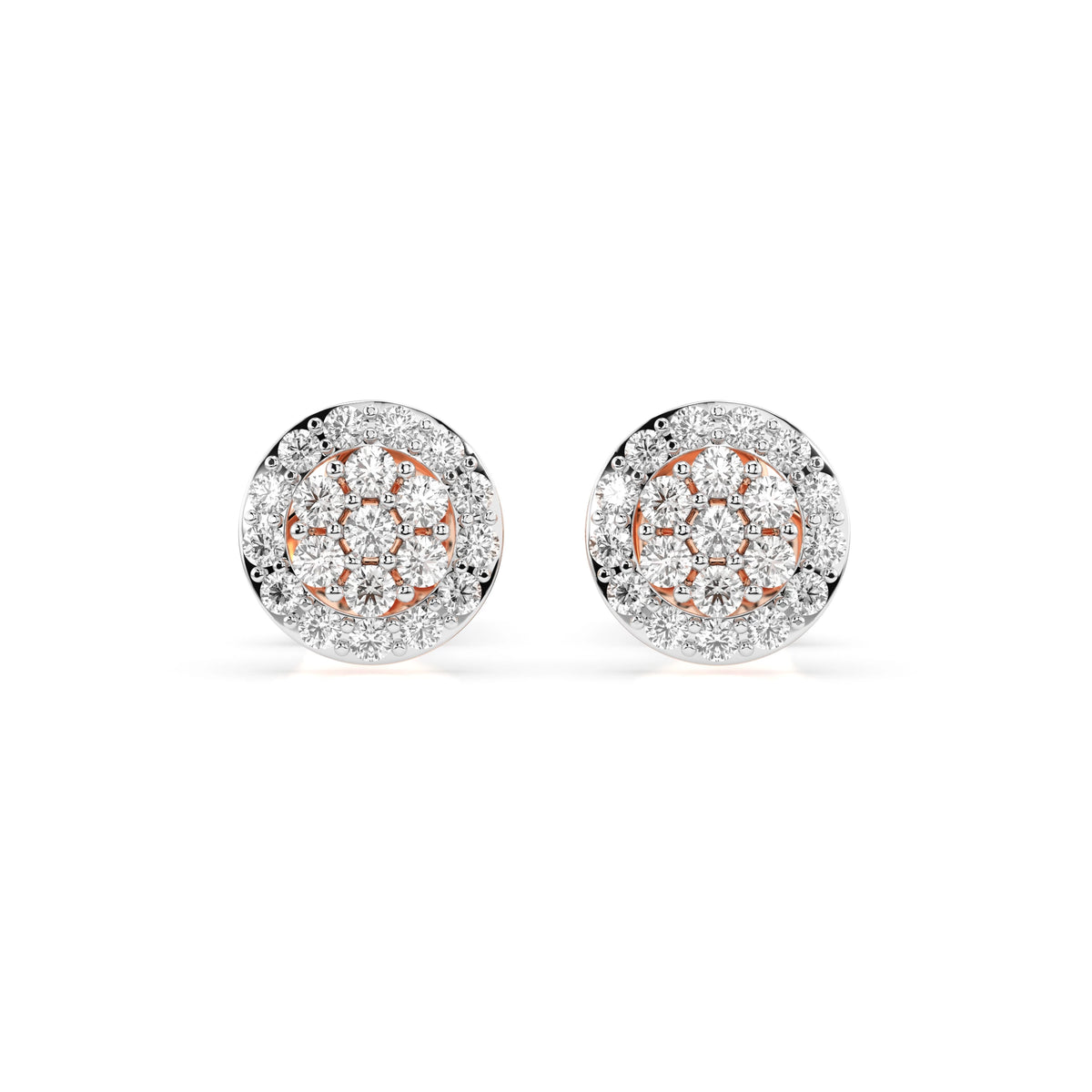 Illusion Earring – Round Cut