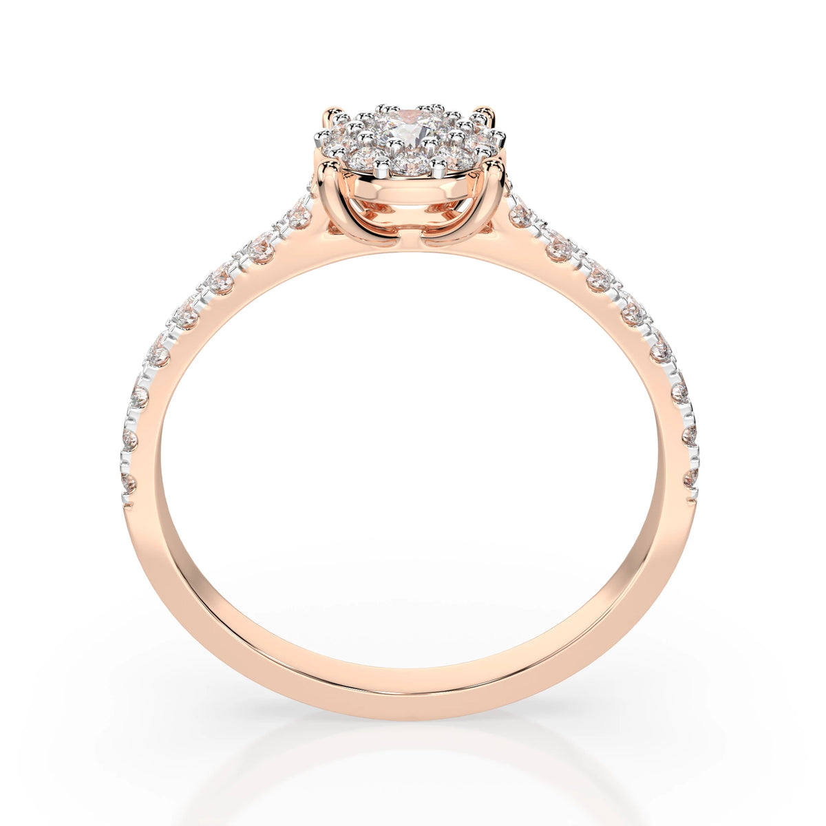 Solitaire Eternity Ring – Round Cut