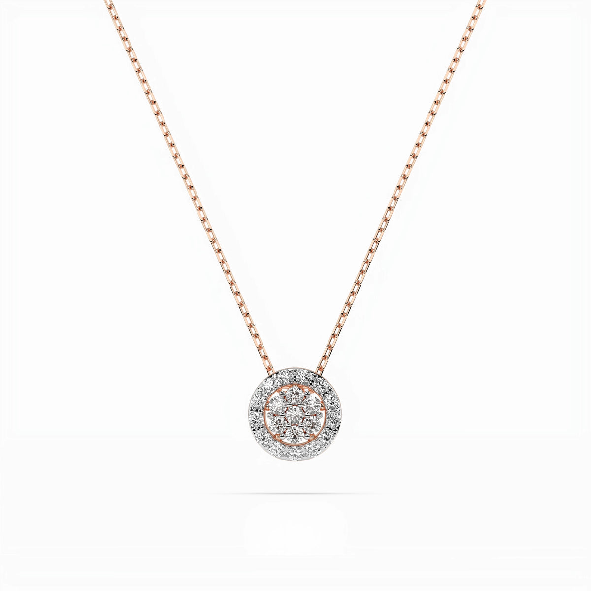 Illusion Necklace – Round Cut