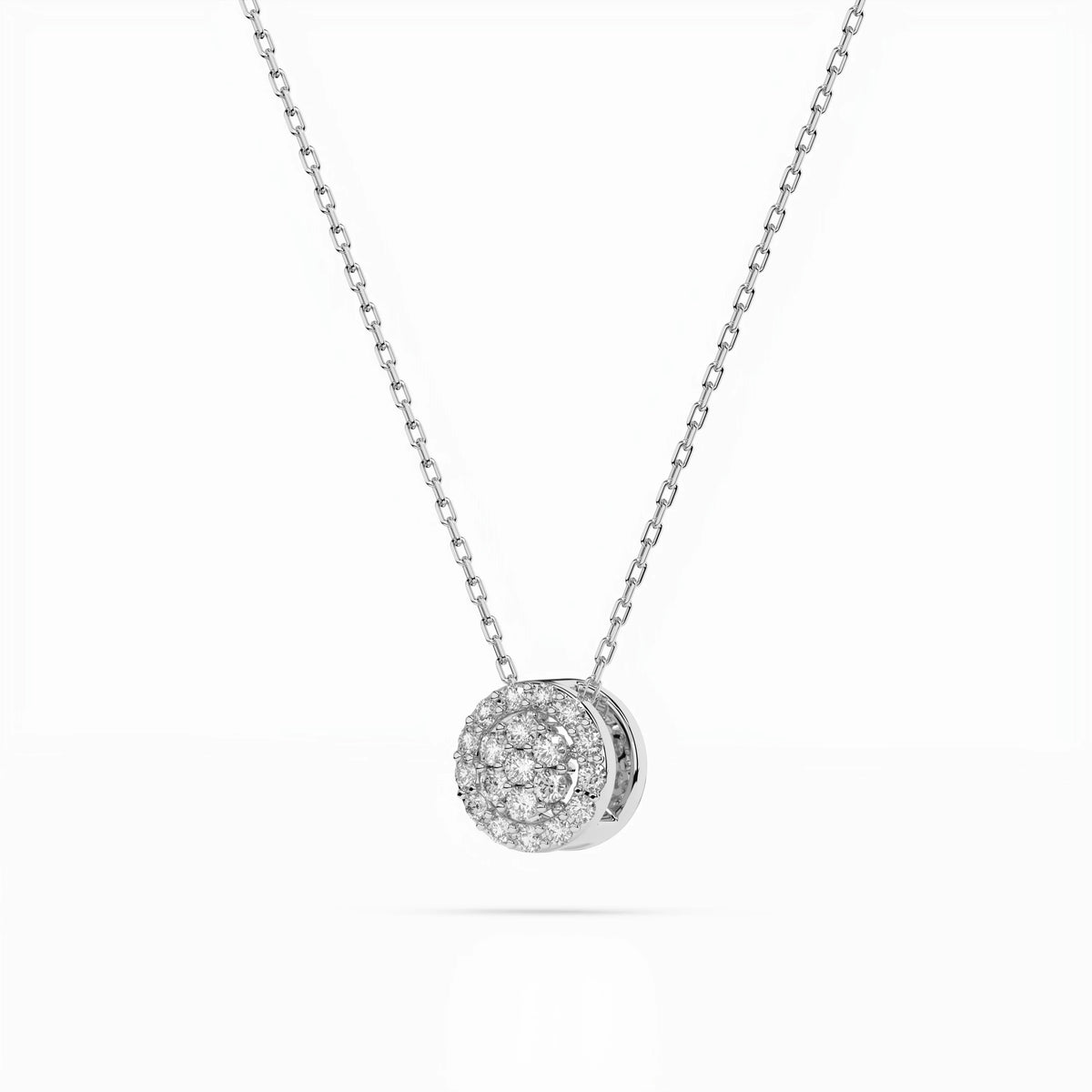 Illusion Necklace – Round Cut