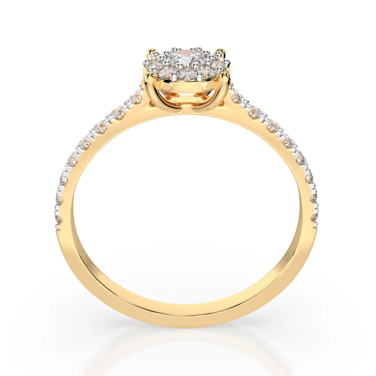 Solitaire Eternity Ring – Round Cut
